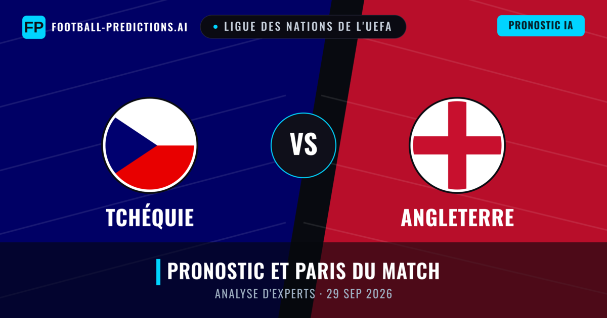 Tchéquie vs Angleterre — pronostic et avant-match