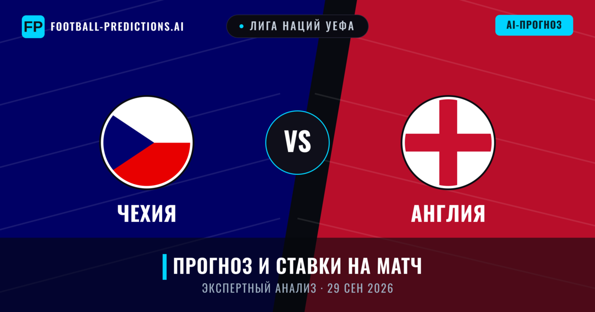 Чехия – Англия — прогноз и превью матча