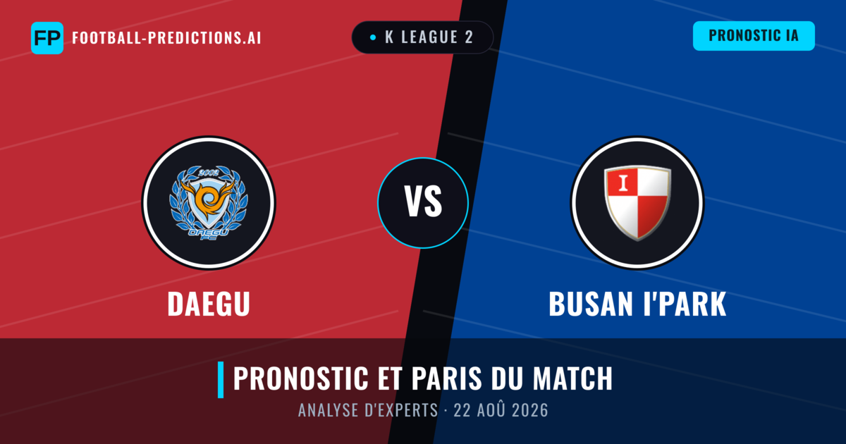 Daegu vs Busan I'Park — pronostic et avant-match