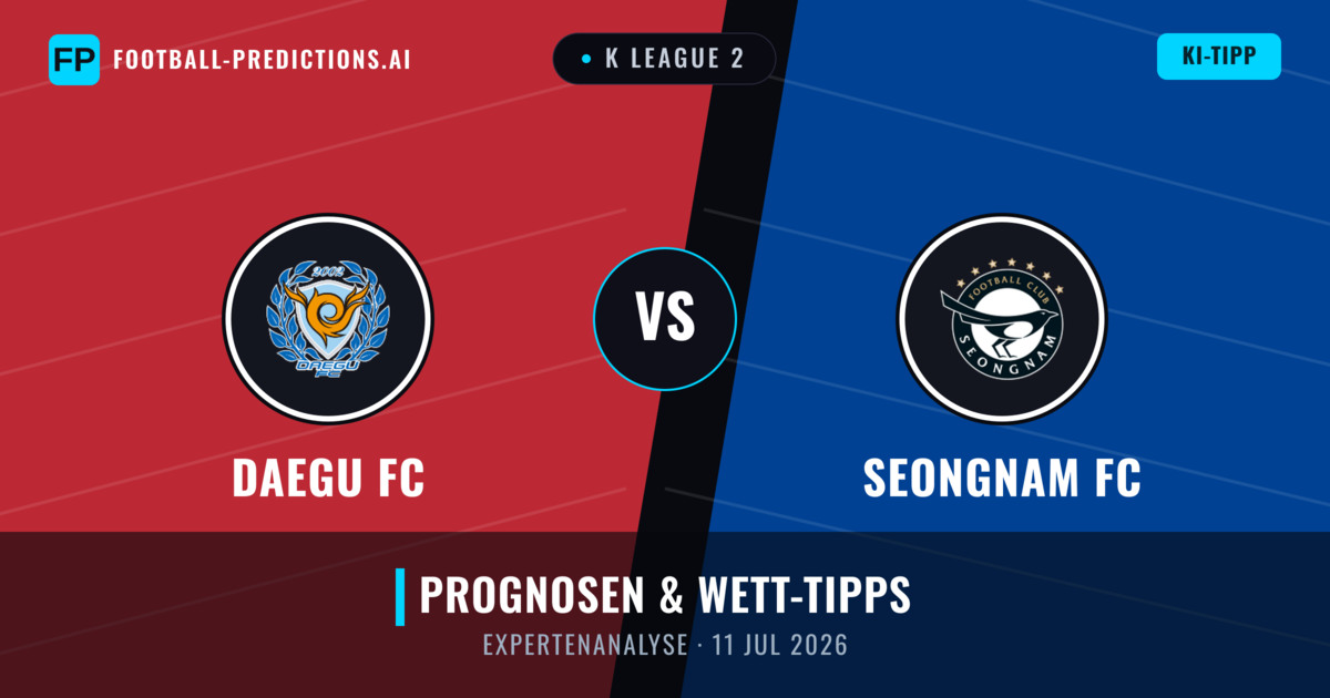 Daegu FC vs Seongnam FC — Prognose und Spielvorschau