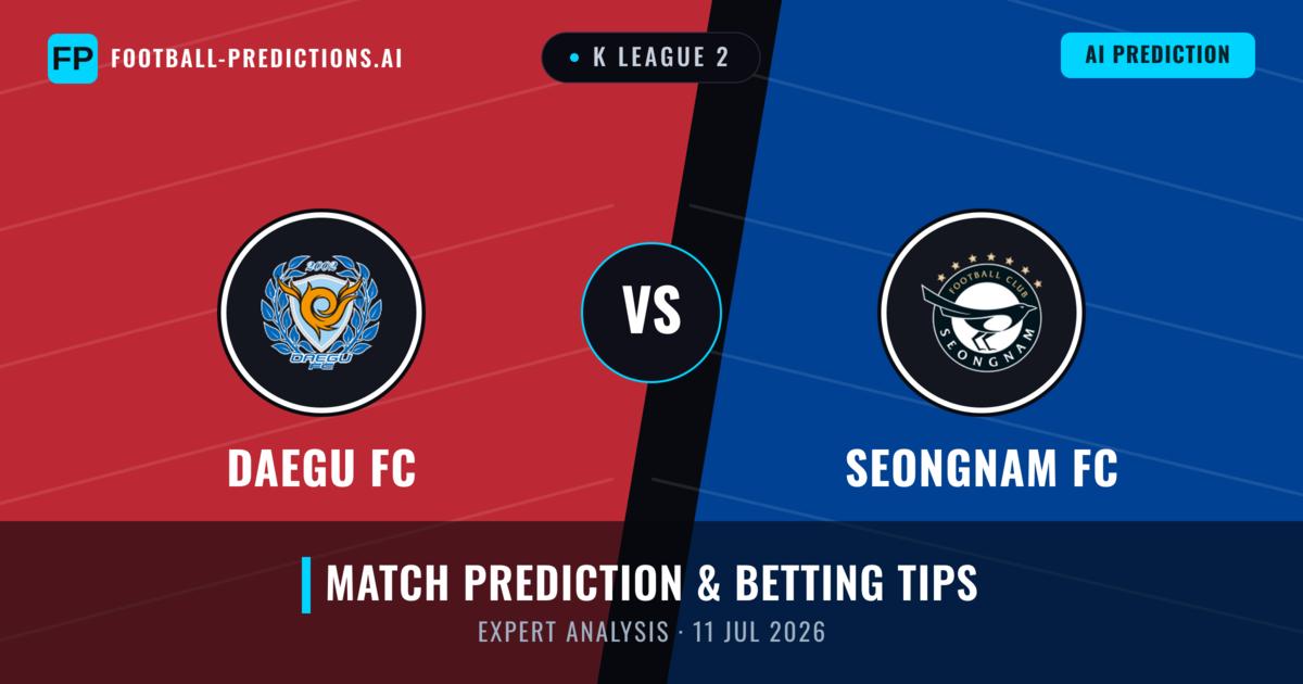 Daegu FC vs Seongnam FC — match prediction & preview