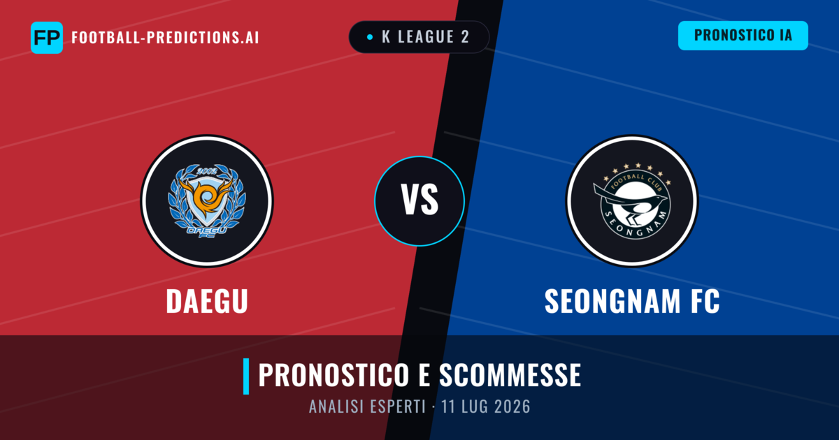 Daegu vs Seongnam FC — pronostico e anteprima del match