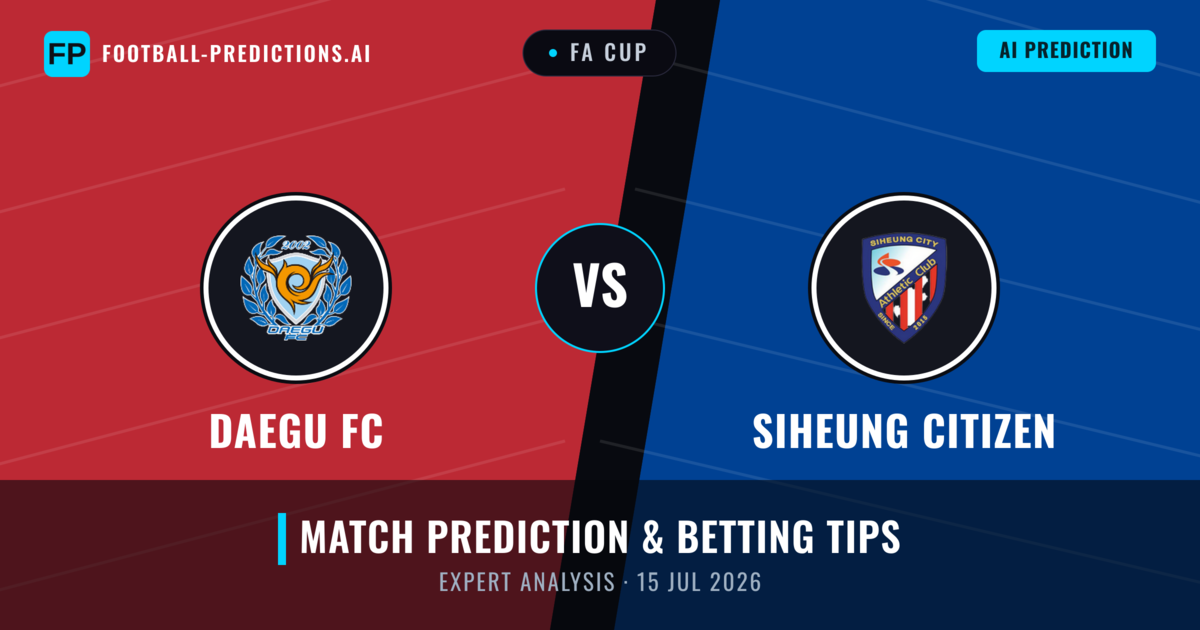 Daegu FC vs Siheung Citizen — match prediction & preview