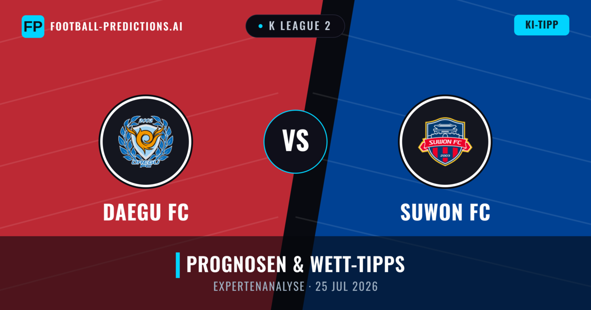 Daegu FC vs Suwon FC — Prognose und Spielvorschau