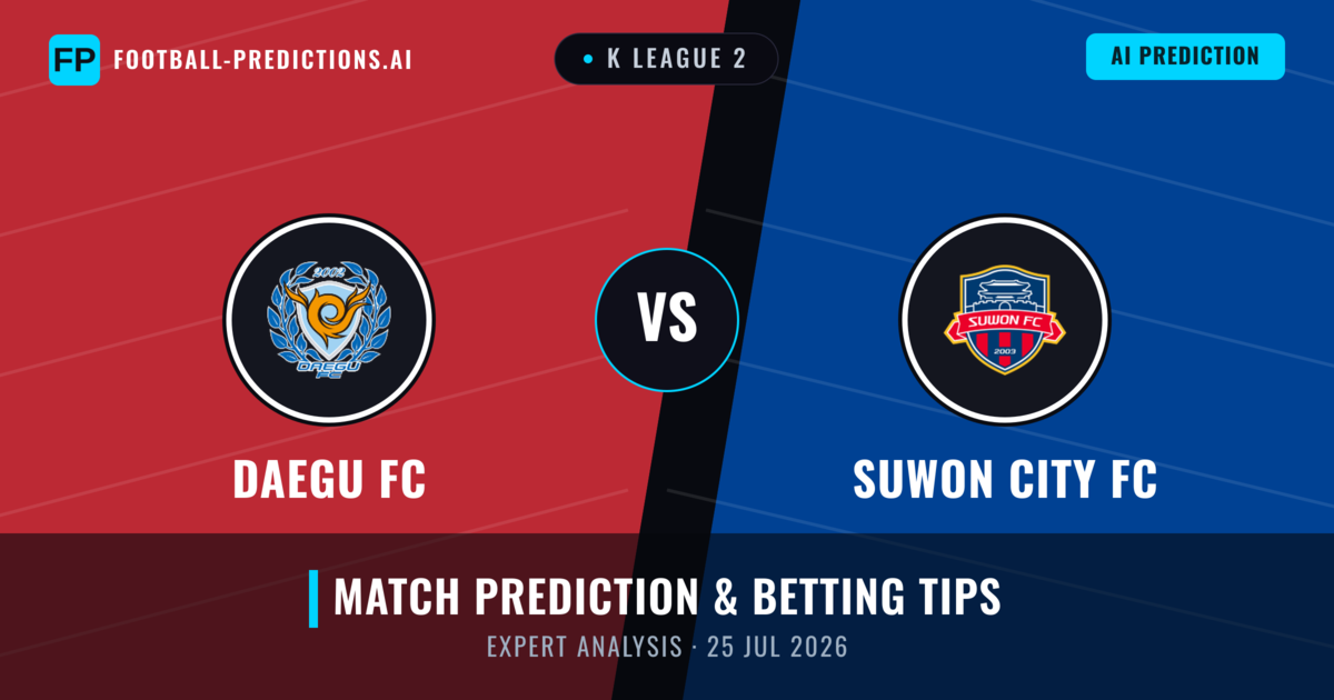 Daegu FC vs Suwon City FC — match prediction & preview