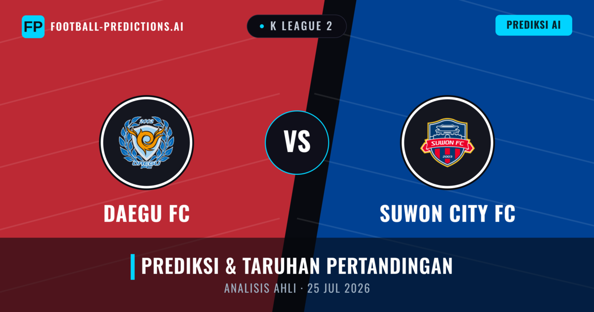 Daegu FC vs Suwon City FC — prediksi dan pratinjau pertandingan