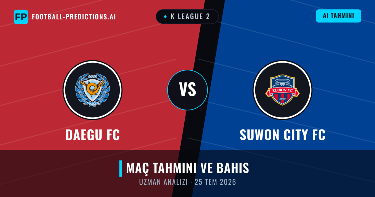 Daegu FC - Suwon City FC — maç tahmini ve önizleme