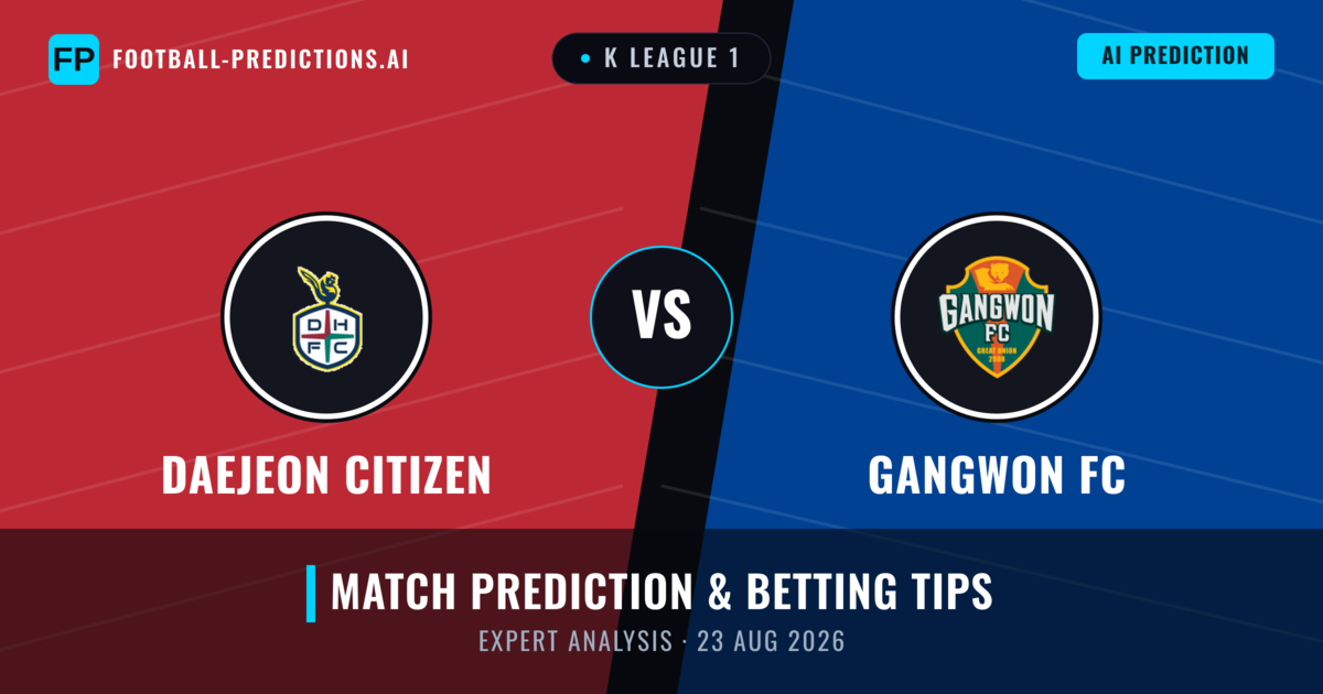 Daejeon Citizen vs Gangwon FC — match prediction & preview