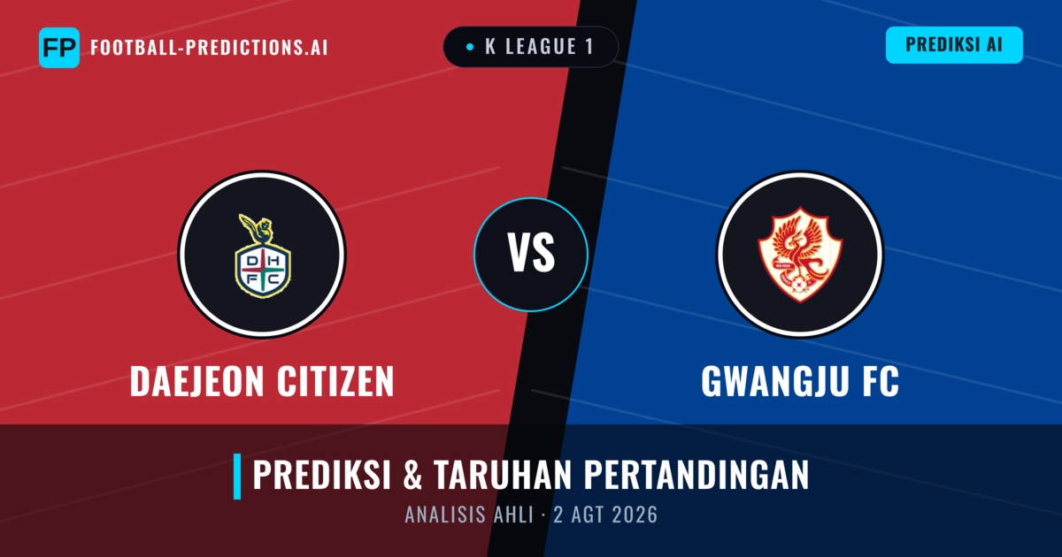 Daejeon Citizen vs Gwangju FC — prediksi dan pratinjau pertandingan