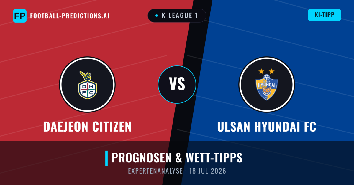 Daejeon Citizen vs Ulsan Hyundai FC — Prognose und Spielvorschau