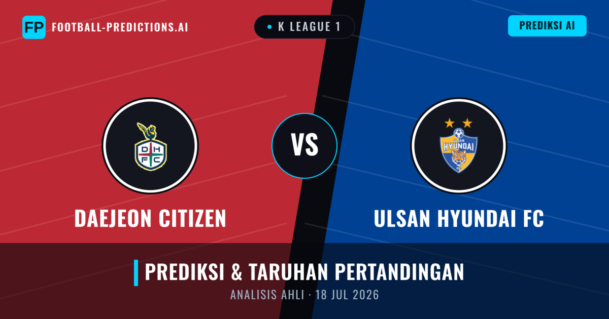 Daejeon Citizen vs Ulsan Hyundai — prediksi dan pratinjau pertandingan
