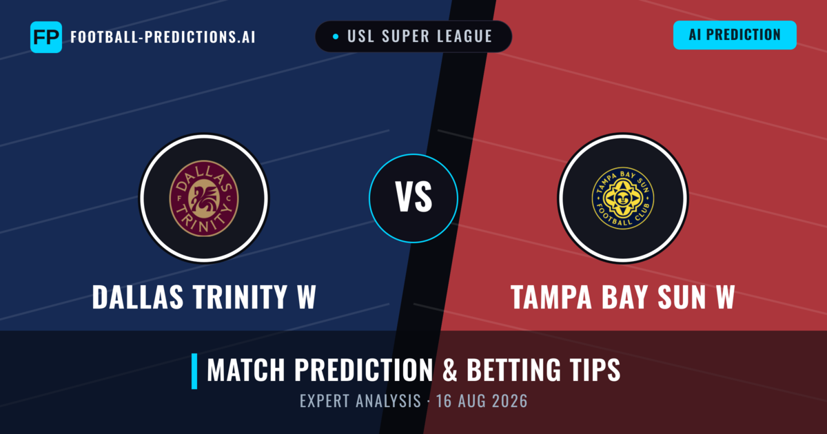 Dallas Trinity W vs Tampa Bay Sun W — match prediction & preview