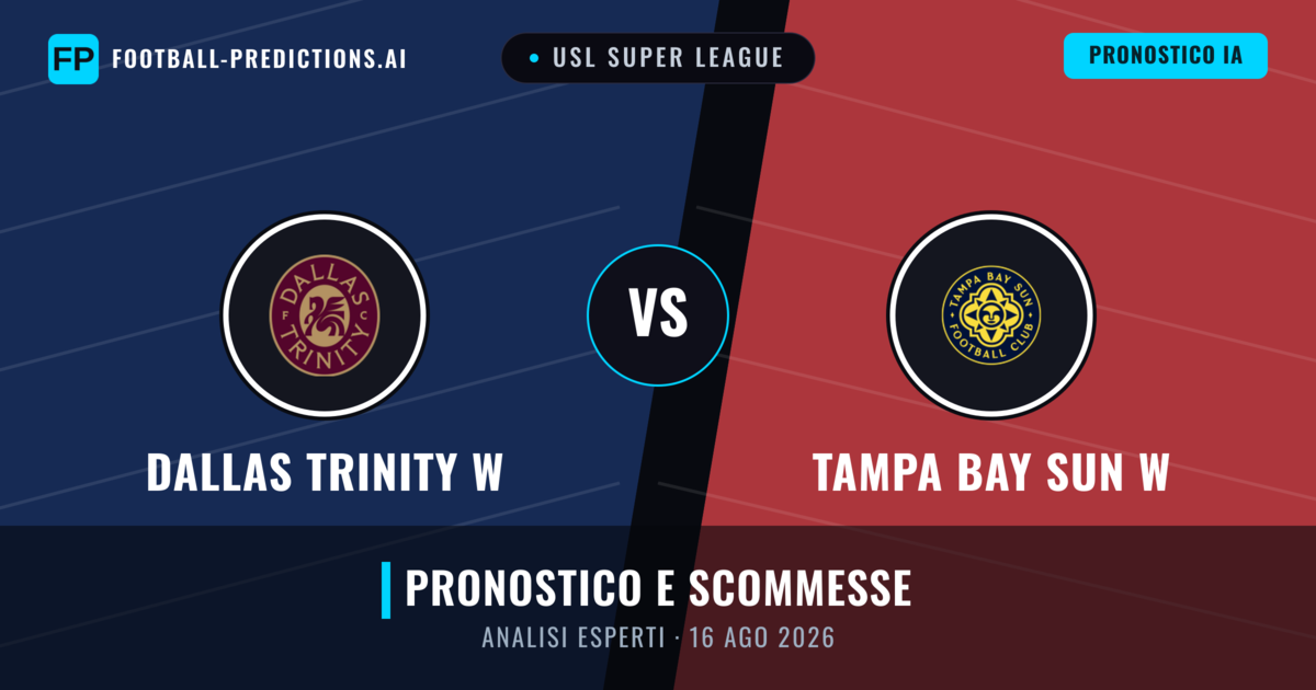 Dallas Trinity W vs Tampa Bay Sun W — pronostico e anteprima del match