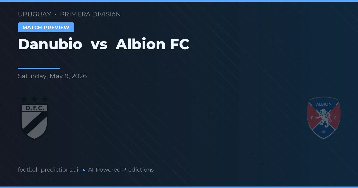Danubio vs Albion — pronostico e anteprima del match