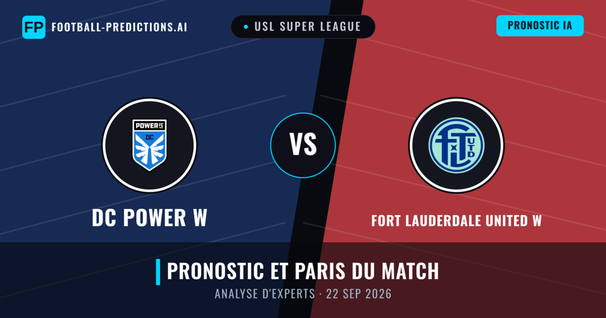DC Power W vs Fort Lauderdale United W — pronostic et avant-match