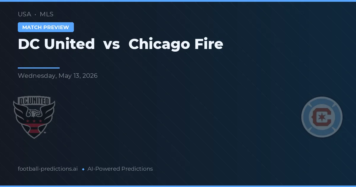 DC United vs Chicago Fire — match prediction & preview