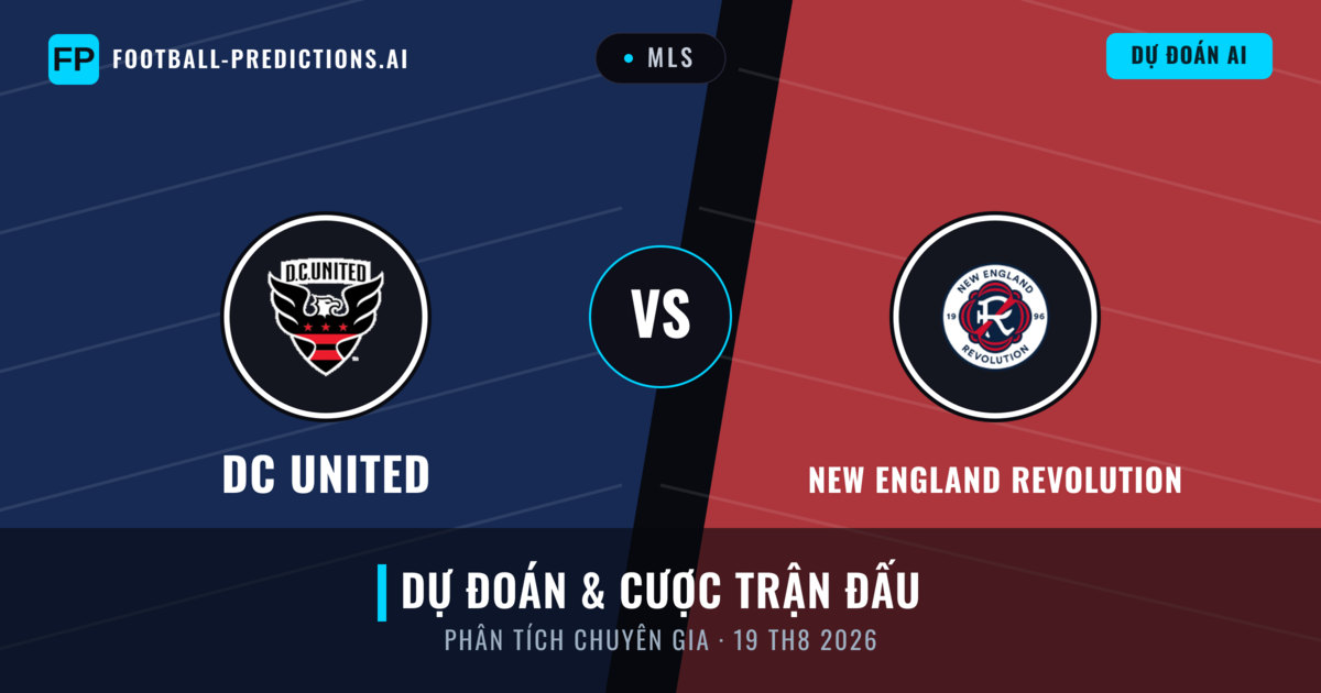 DC United vs New England Revolution — dự đoán và xem trước trận đấu
