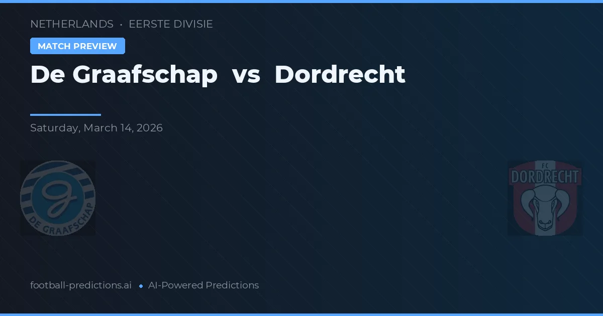 De Graafschap vs Dordrecht — Prognose und Spielvorschau