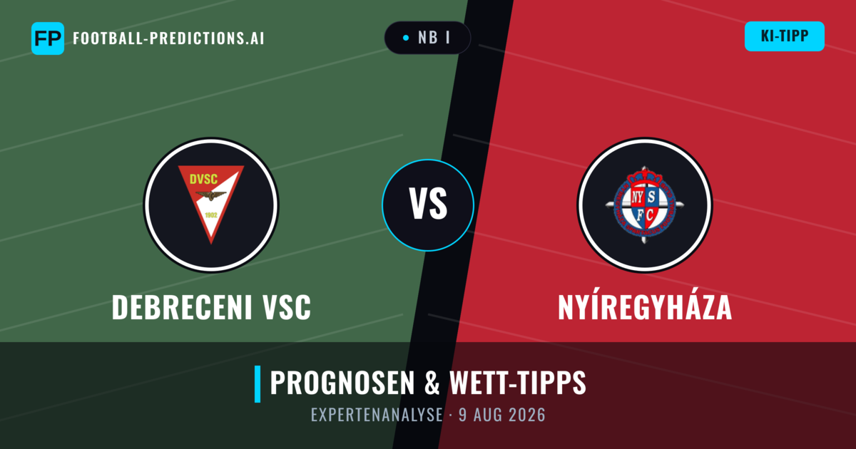 Debreceni VSC vs Nyíregyháza — Prognose und Spielvorschau