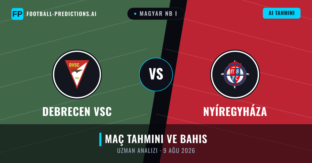 Debrecen VSC - Nyíregyháza — maç tahmini ve önizleme