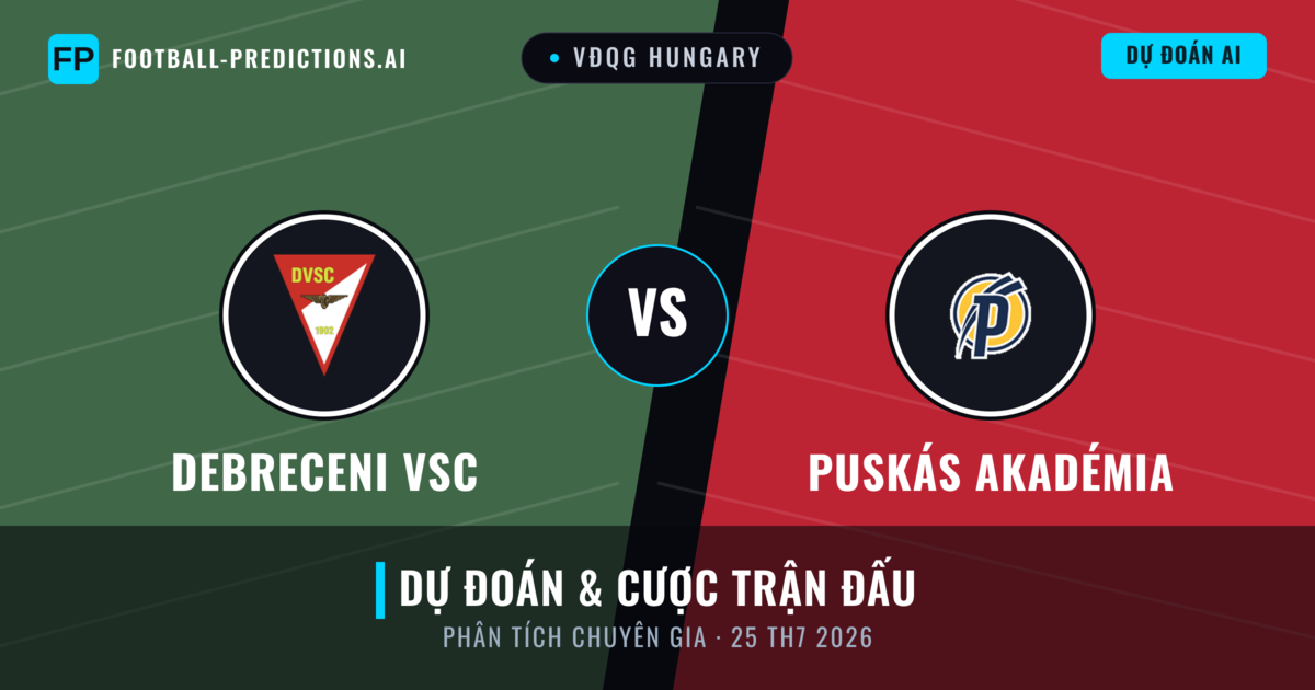 Debreceni VSC vs Puskás Akadémia — dự đoán và xem trước trận đấu