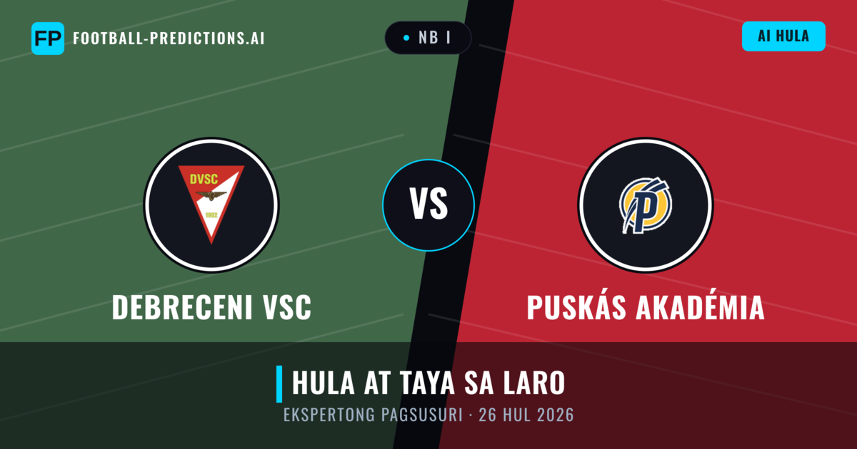 Debreceni VSC vs Puskás Akadémia — hula at preview ng laban