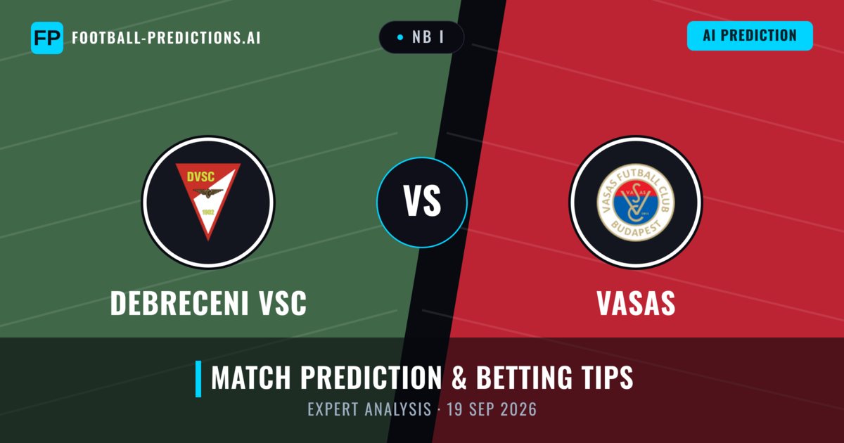 Debreceni VSC vs Vasas — match prediction & preview