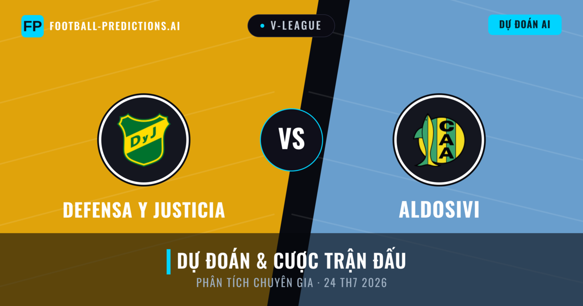 Defensa y Justicia vs Aldosivi — dự đoán và xem trước trận đấu