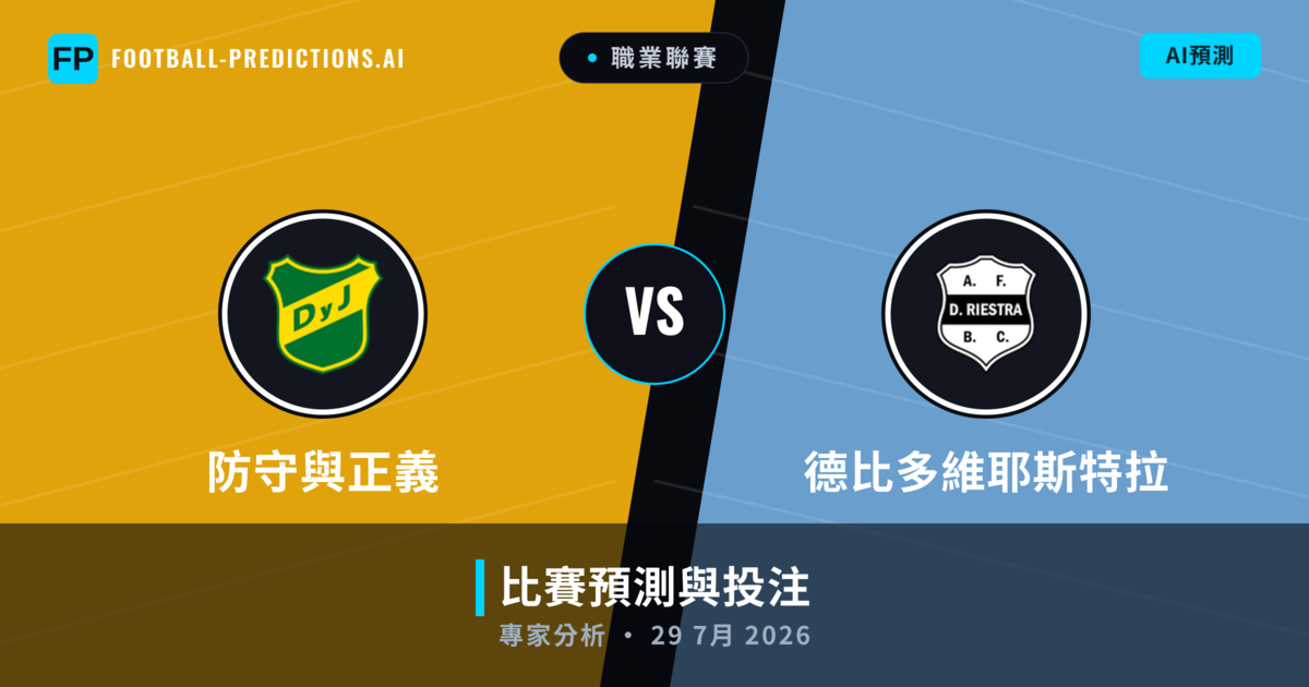 防守與正義 vs 德比多維耶斯特拉 — 比赛预测和前瞻