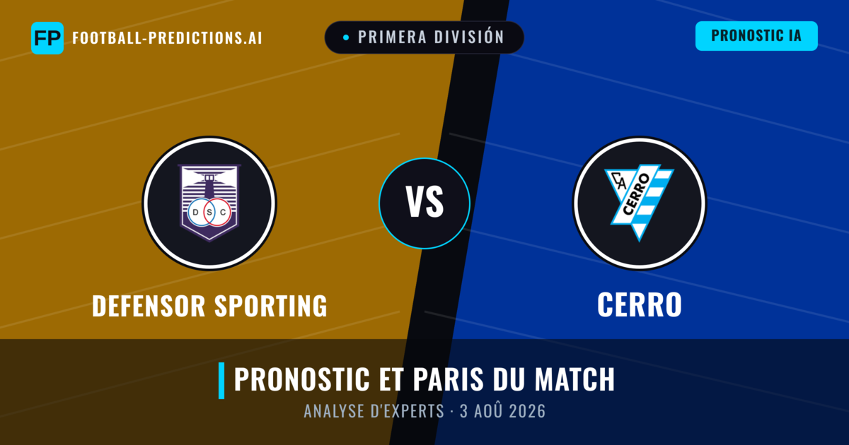 Defensor Sporting vs Cerro — pronostic et avant-match