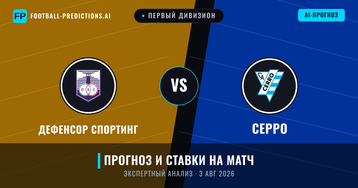 Дефенсор Спортинг – Серро — прогноз и превью матча