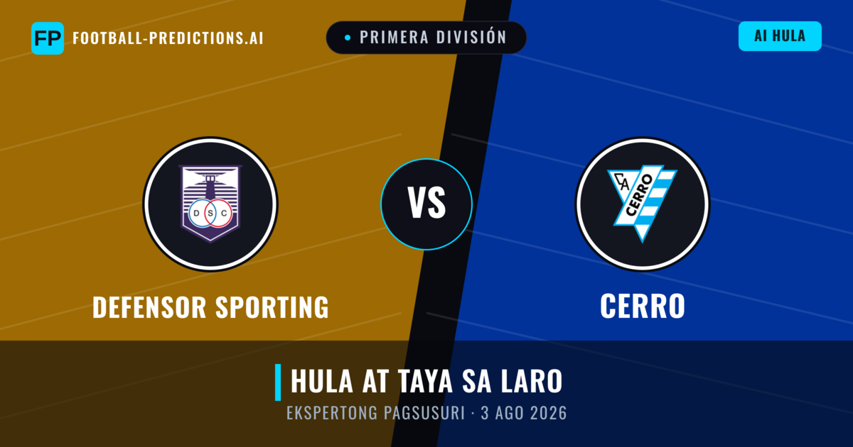 Defensor Sporting vs Cerro — hula at preview ng laban