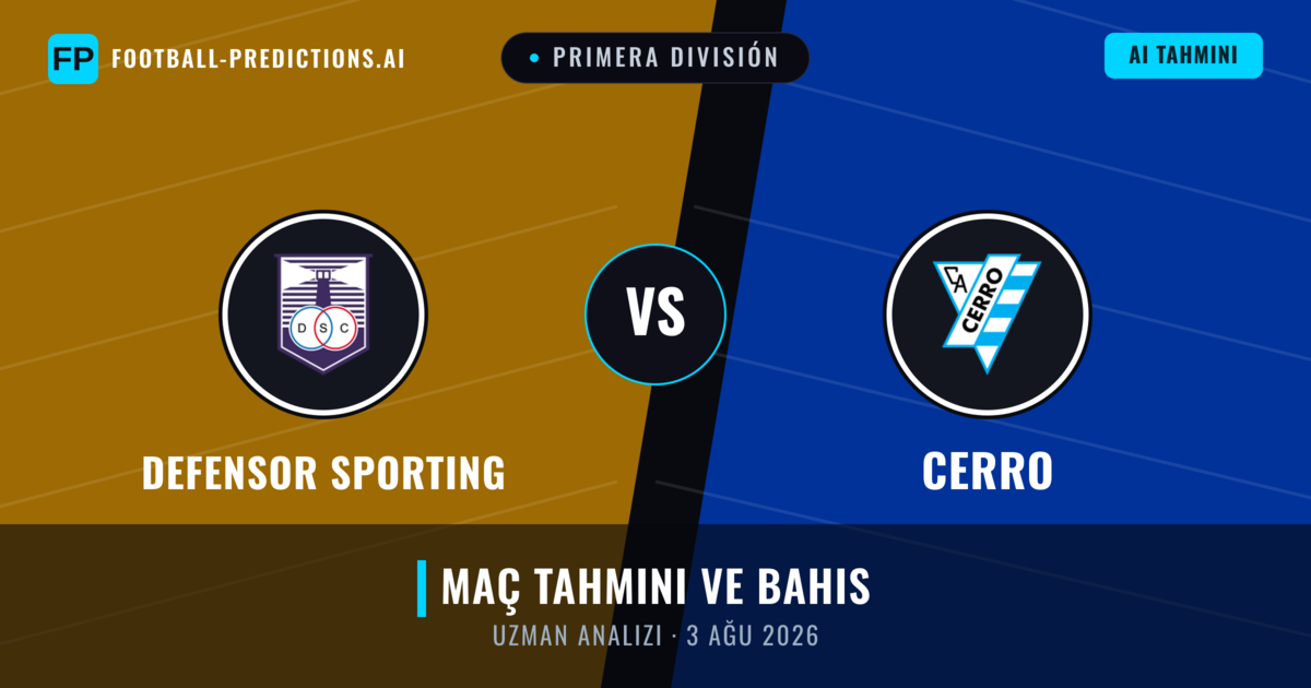 Defensor Sporting - Cerro — maç tahmini ve önizleme