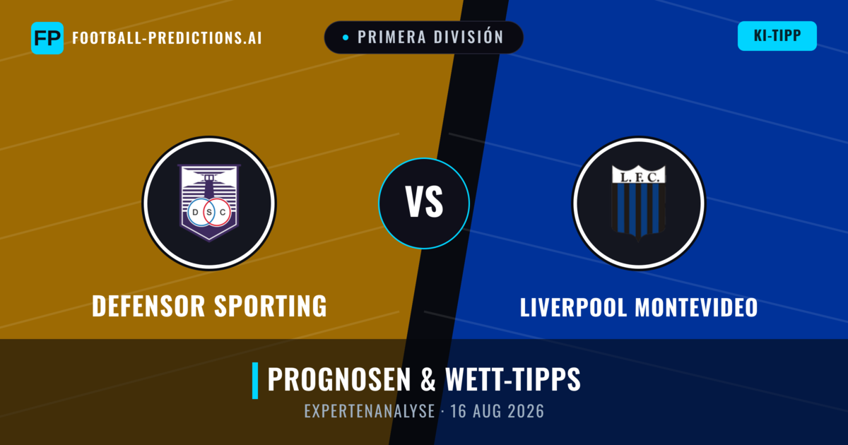 Defensor Sporting vs Liverpool Montevideo — Prognose und Spielvorschau