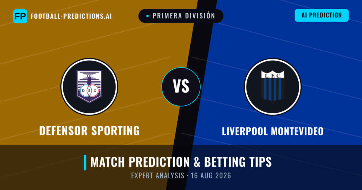 Defensor Sporting vs Liverpool Montevideo — match prediction & preview