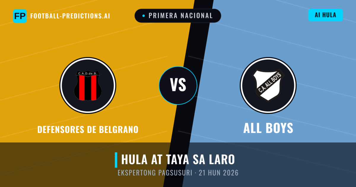 Defensores de Belgrano vs All Boys — hula at preview ng laban