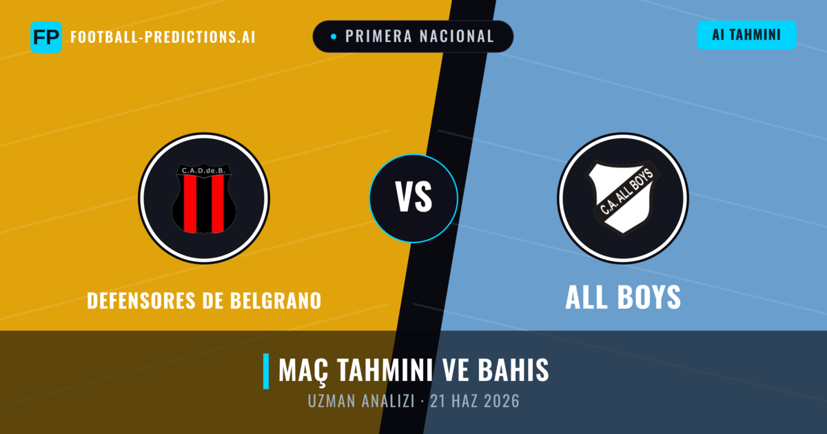 Defensores de Belgrano - All Boys — maç tahmini ve önizleme