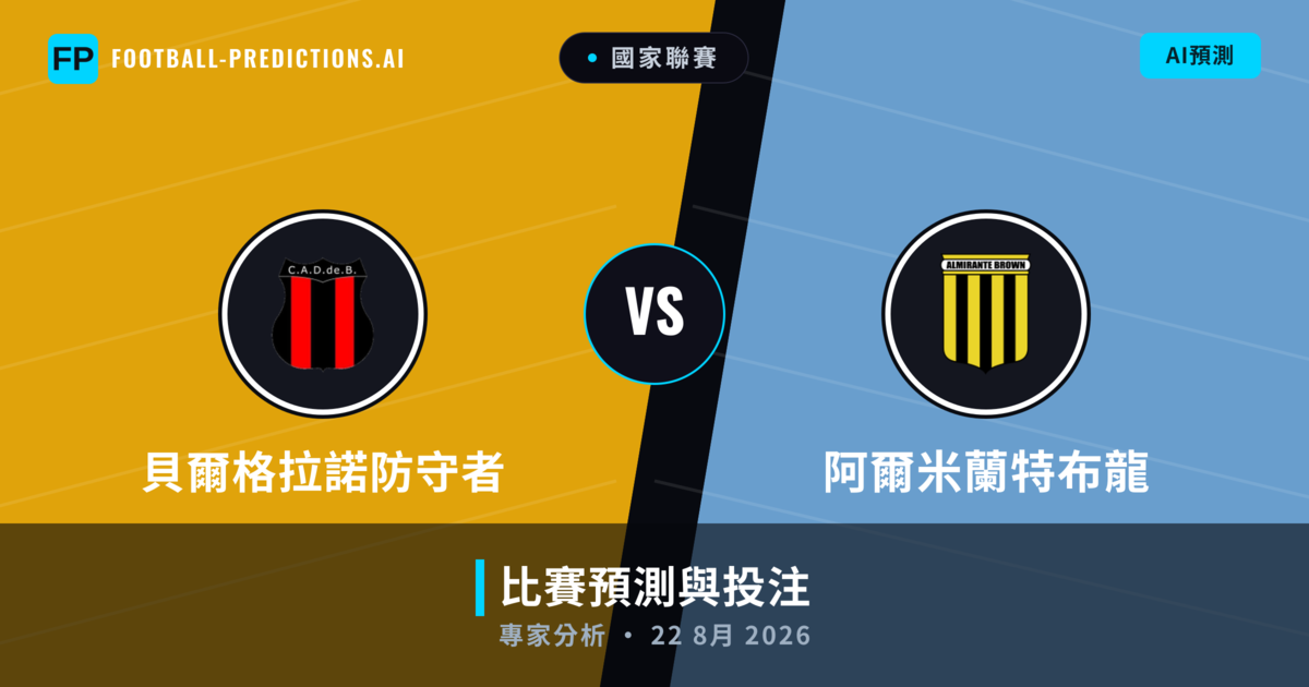 貝爾格拉諾防守者 vs 阿爾米蘭特布龍 — 比赛预测和前瞻