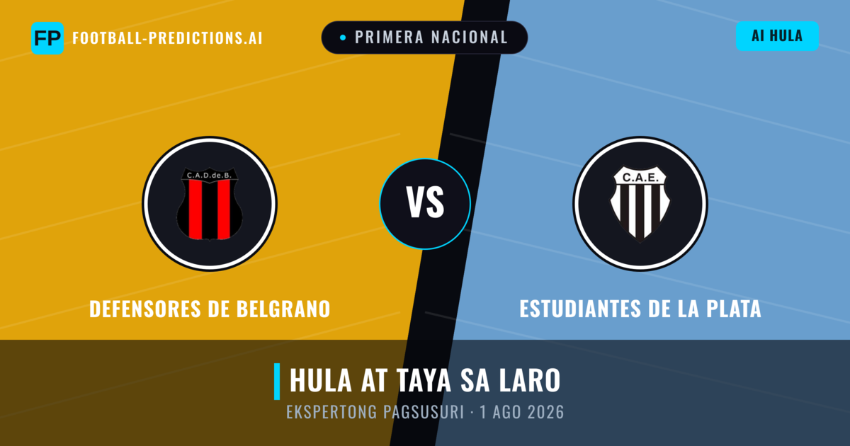 Defensores de Belgrano vs Estudiantes de La Plata — hula at preview ng laban