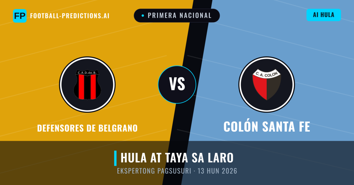 Defensores de Belgrano vs Colón Santa Fe — hula at preview ng laban