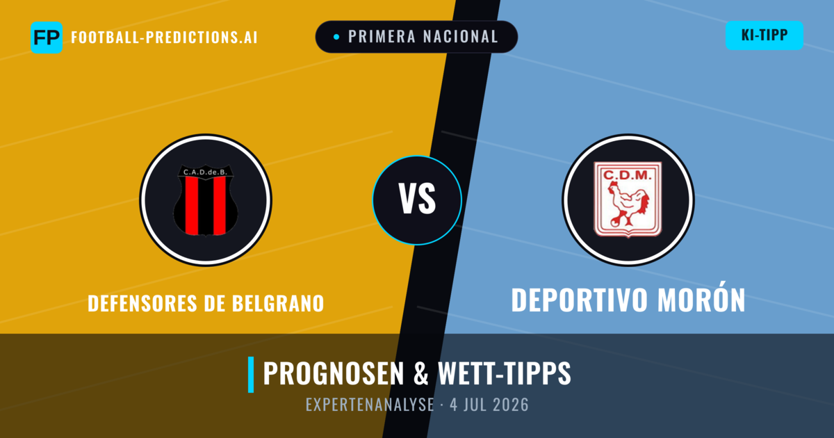 Defensores de Belgrano vs Deportivo Morón — Prognose und Spielvorschau