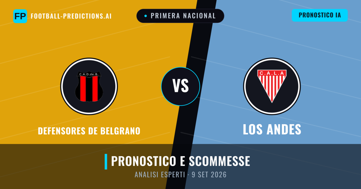 Defensores de Belgrano vs Los Andes — pronostico e anteprima del match