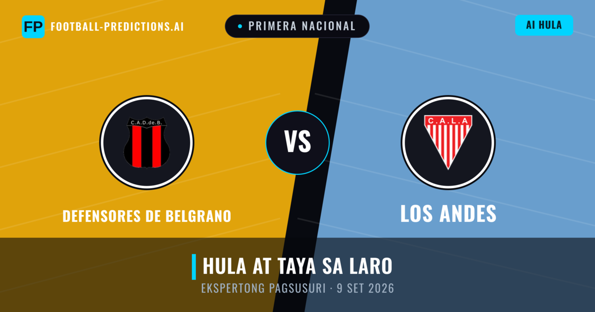 Defensores de Belgrano vs Los Andes — hula at preview ng laban