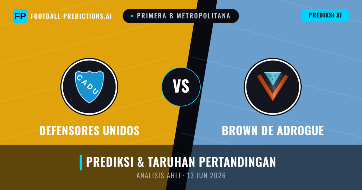 Defensores Unidos vs Brown de Adrogué — prediksi dan pratinjau pertandingan