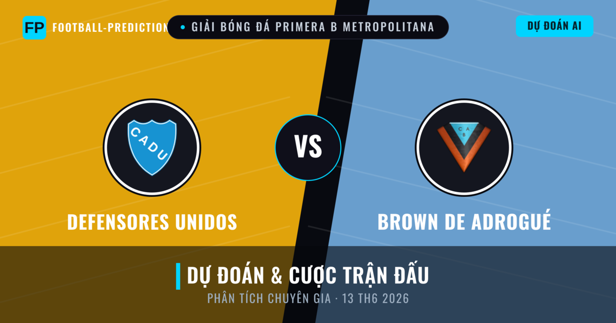 Defensores Unidos vs Brown de Adrogué — dự đoán và xem trước trận đấu