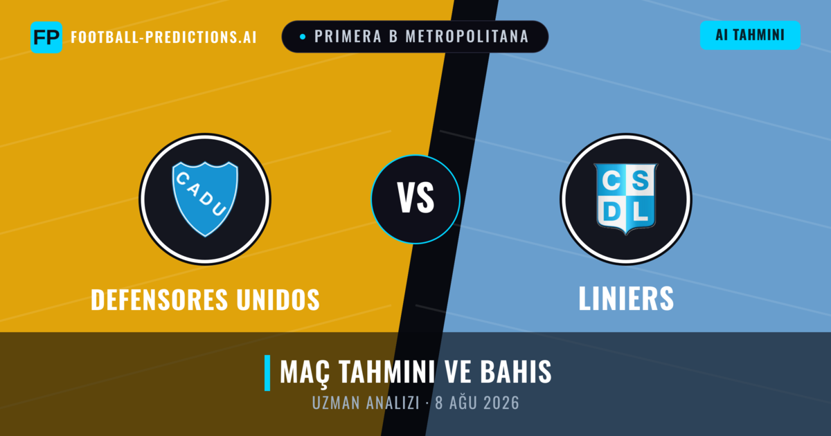 Defensores Unidos - Liniers — maç tahmini ve önizleme
