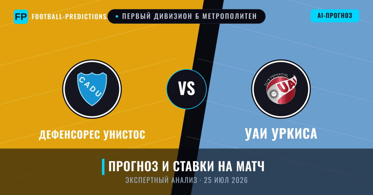 Дефенсорес Унистос – УАИ Уркиса — прогноз и превью матча