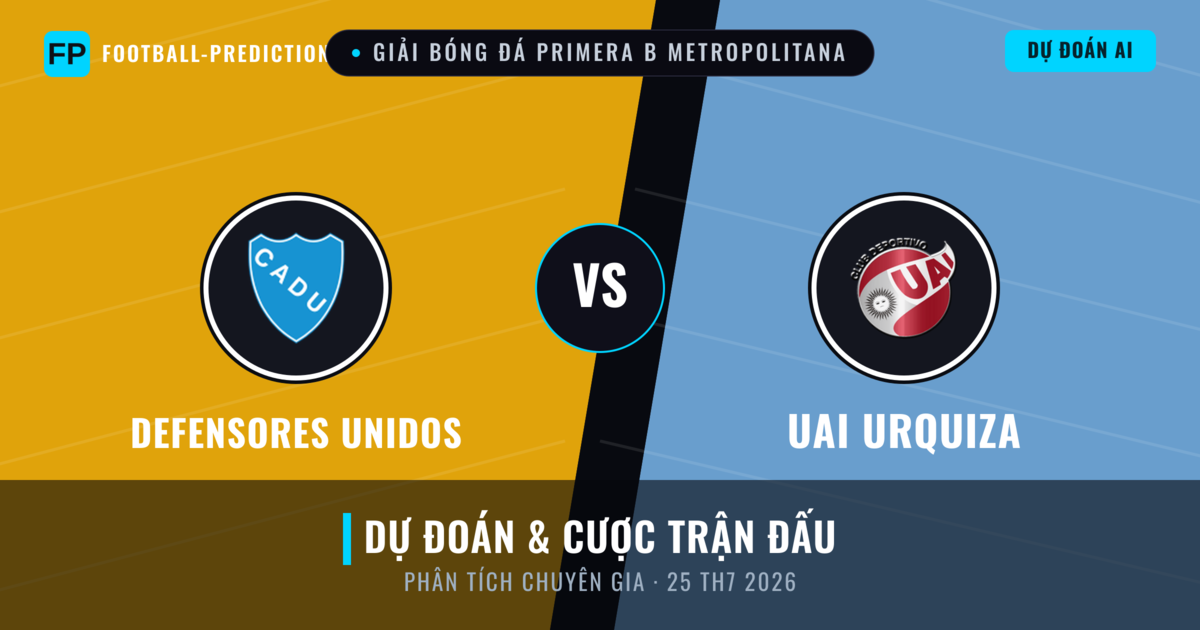 Defensores Unidos vs UAI Urquiza — dự đoán và xem trước trận đấu