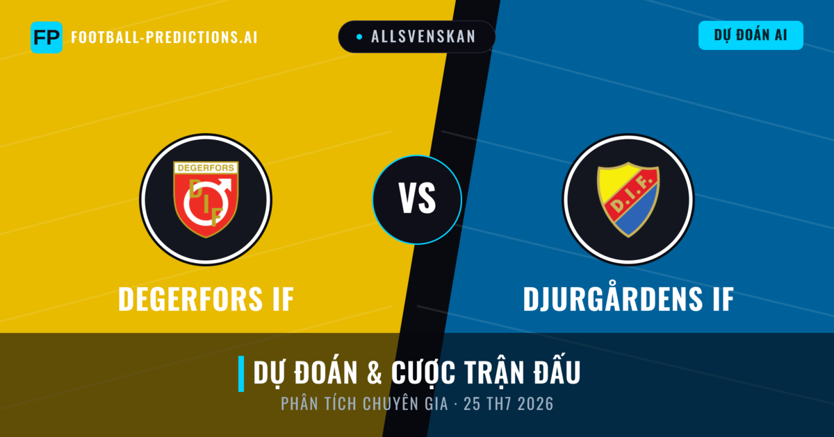 Degerfors IF vs Djurgårdens IF — dự đoán và xem trước trận đấu
