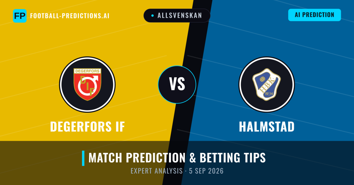 Degerfors IF vs Halmstad — match prediction & preview